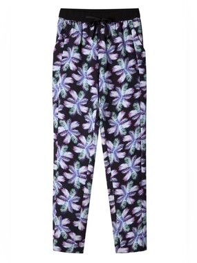 Sandro Paris Palm Printed High Rise Ankle Crop Joggers size 1 (US Size Small)